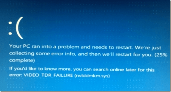 Способы исправления ошибки video tdr failure в Windows 10