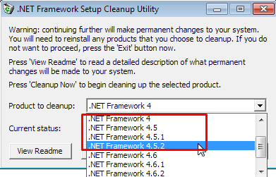 Не установлена исполняющая среда Microsoft .NET Framerwork